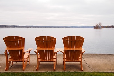 The view of the lake